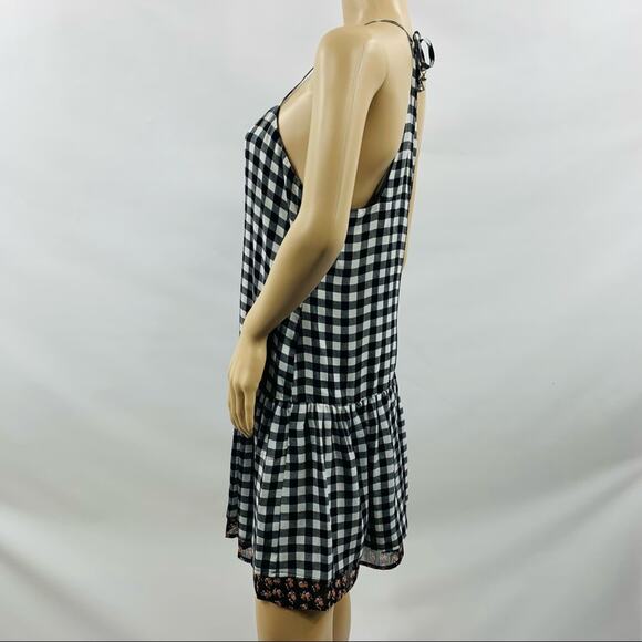 Princess Vera Wang Black White Floral Plaid Dress - Picture 7 of 12